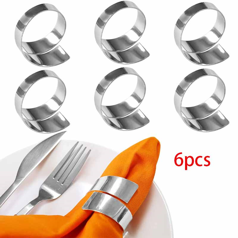 6pcs silver